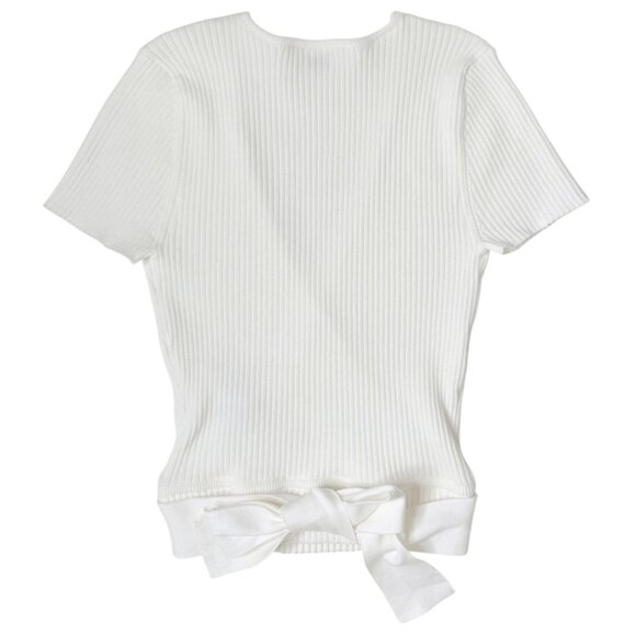 Aritzia Wilfred all tied up wrap sweater in light birch S - Picture 5 of 5